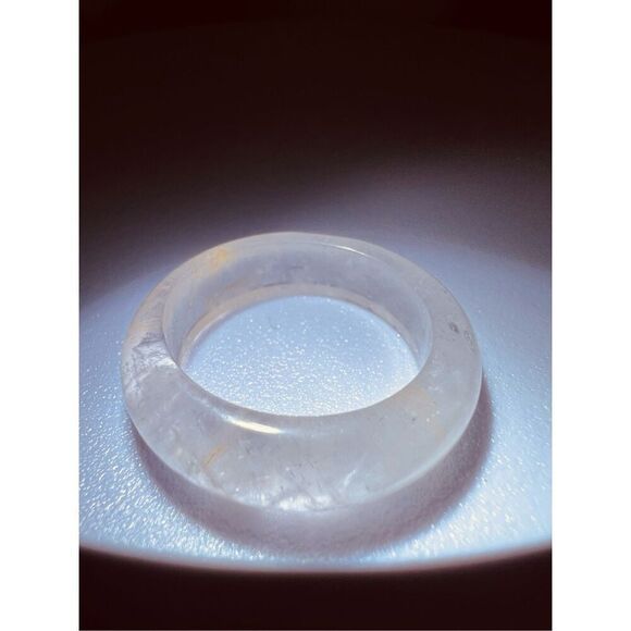 Quartz with Golden Healer Flecks Ring Size 7.5 - Picture 4 of 11